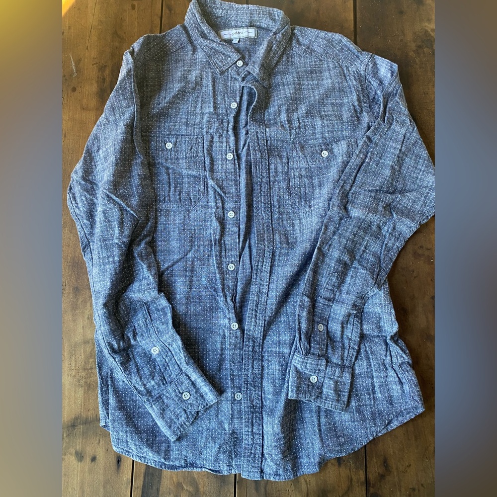 PD&C Textured Navy Shirt